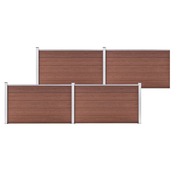 The Living Store havehegn 699 x 106 cm WPC brun -  Havehegn