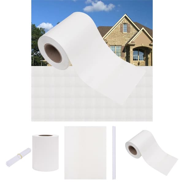 The Living Store haveskærm 70x0,19 m PVC hvid - Havehegn