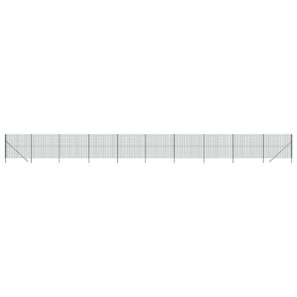 The Living Store trådhegn 2x25 m galvaniseret stål grøn -  Havehegn