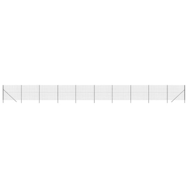 The Living Store trådhegn 1,4x25 m galvaniseret stål antracitgrå - Havehegn