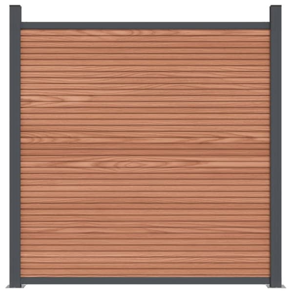 The Living Store Aitapaneeli WPC ruskea 180x186 cm -  Aitapaneelit