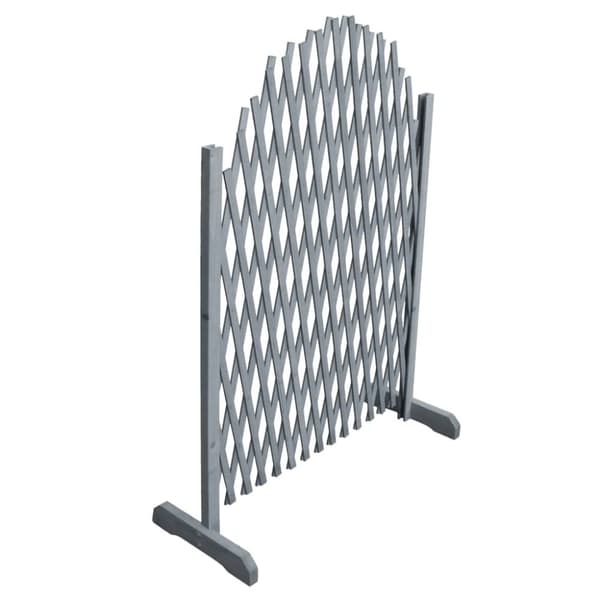 Staket - Living Spaljéstaket massivt granträ 1,8x1 grå