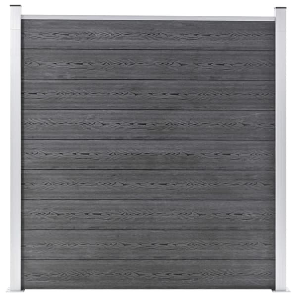 Aitapaneelit - Living Aitasarja 1 paneeli + 1 vinopaneeli WPC 273x186 cm harmaa