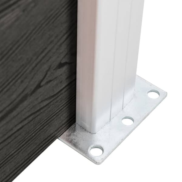 Havehegn - Living hegnspanel 95x(105-180) cm WPC grå