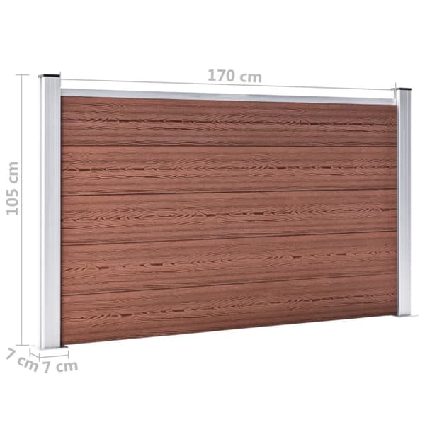 Havehegn - Living havehegn 353 x 106 cm WPC brun