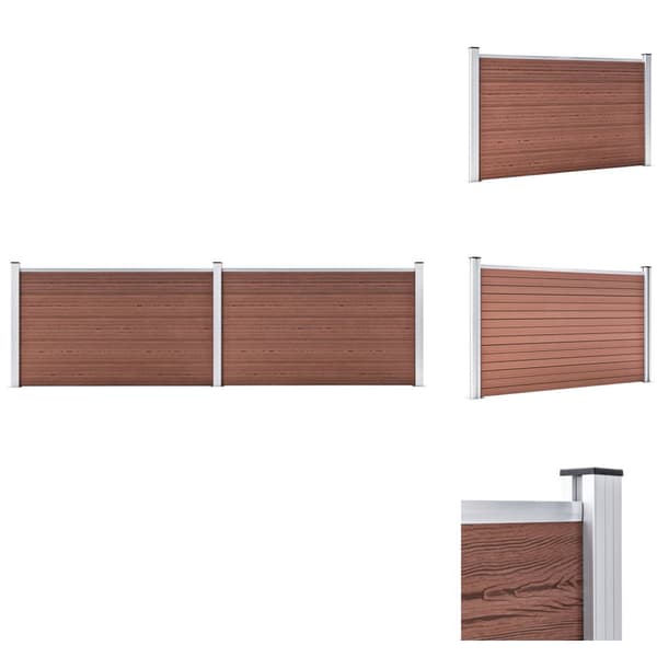 Havehegn - Living havehegn 353 x 106 cm WPC brun