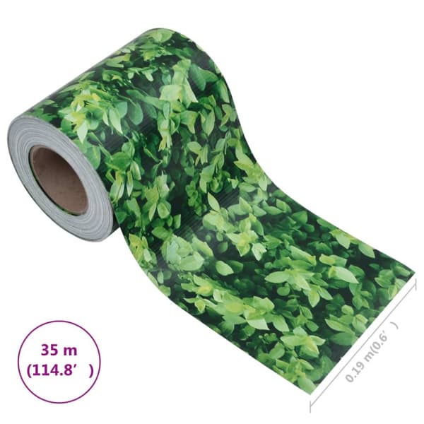 Havehegn - Living haveskærm 35x0,19 m PVC grøn