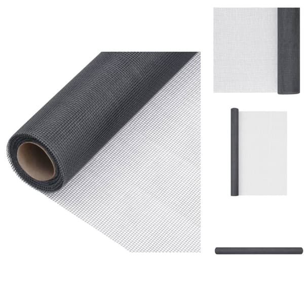 Staket - Living Insektsnät glasfiberplast 100x2000 cm grå