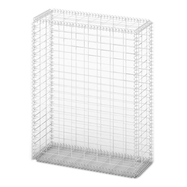 Aitapaneelit - Living Gabion/kivikori kansilla galvanoitu vaijeri 100x80x30 cm