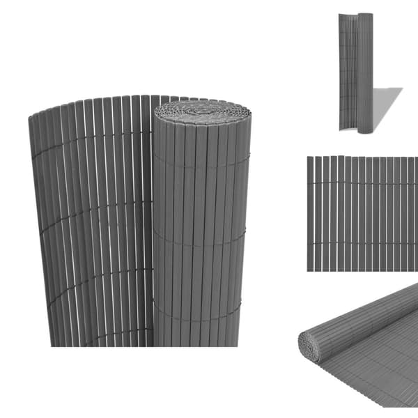 Havehegn - Living dobbeltsidet havehegn PVC 90 x 500 cm grå