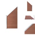 Miniatyrbillede 1 af 9: Havehegn - Living hegnspanel 95x(105-180) cm WPC brun