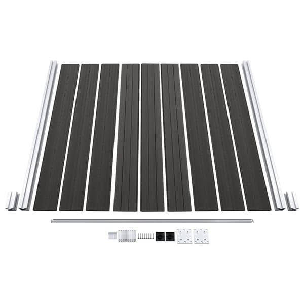 Havehegn - Living hegnspanel 180x186 cm WPC sort