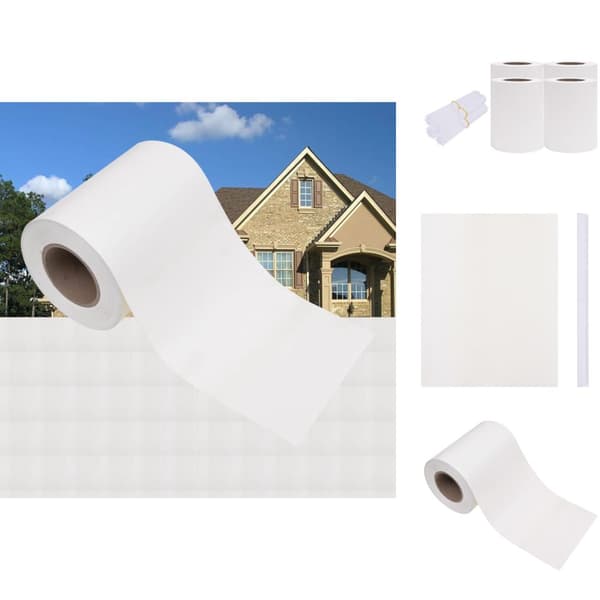 Havehegn - Living haveskærm 35x0,19 m 4 stk. PVC hvid