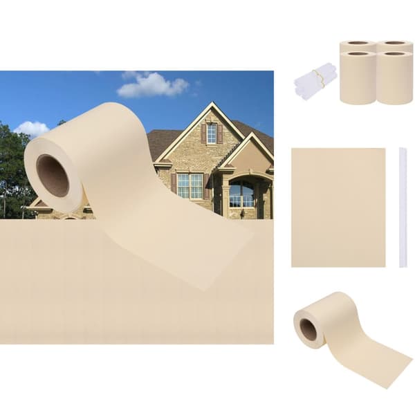 Havehegn - Living haveskærm 35x0,19 m 4 stk. PVC cremefarvet