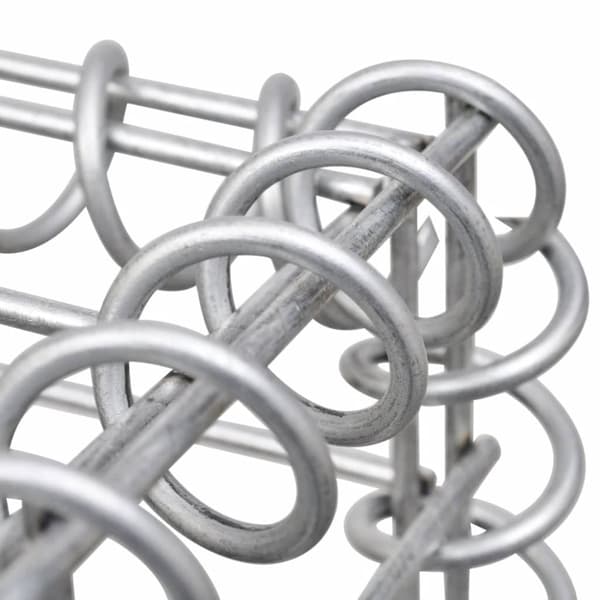 Havehegn - Living gabionvæg med dæksler galvaniseret stål 300 x 50 x 50 cm