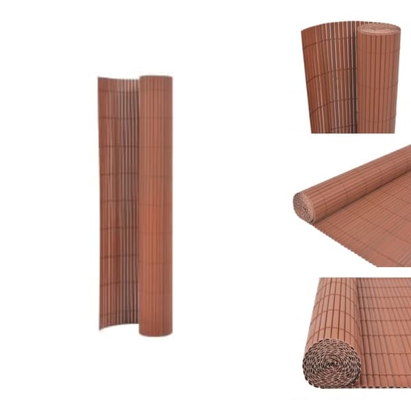 Havehegn - Living dobbeltsidet havehegn 110x500 cm brun