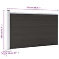 Miniatyrbillede 10 af 10: Havehegn - Living hegnspanel 175x105 cm WPC sort