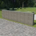 Miniatyrbillede 2 af 7: Havehegn - Living gabionvæg med dæksler galvaniseret stål 600 x 30 x 150 cm