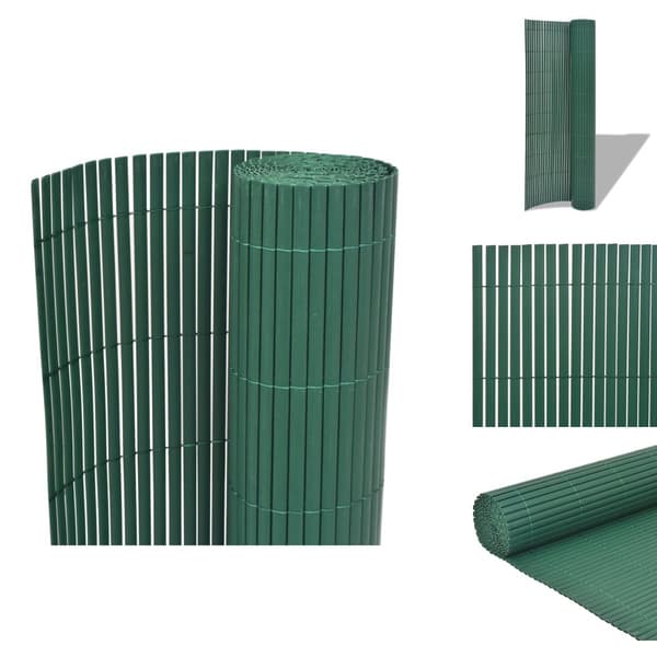 Havehegn - Living dobbeltsidet havehegn PVC 90 x 500 cm grøn