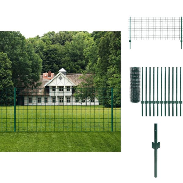 Havehegn - Living eurohegn 20 x 0,8 m stål grøn