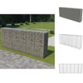Miniatyrbillede 1 af 7: Havehegn - Living gabionvæg med dæksler galvaniseret stål 300 x 50 x 150 cm
