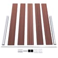 Miniatyrbillede 7 af 10: Havehegn - Living havehegn 526 x 106 cm WPC brun