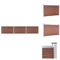 Miniatyrbillede 1 af 10: Havehegn - Living havehegn 526 x 106 cm WPC brun