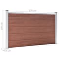 Pikkukuva 10 / 10: Aitapaneelit - Living Puutarha-aita WPC 872x106 cm ruskea