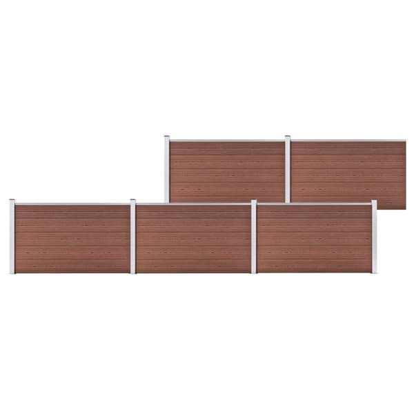 Aitapaneelit - Living Puutarha-aita WPC 872x106 cm ruskea