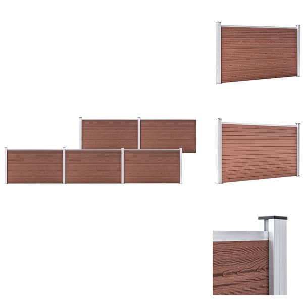 Aitapaneelit - Living Puutarha-aita WPC 872x106 cm ruskea