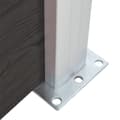 Miniatyrbillede 6 af 9: Havehegn - Living hegnspanel 95x(105-180) cm WPC sort