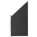 Miniatyrbillede 2 af 9: Havehegn - Living hegnspanel 95x(105-180) cm WPC sort