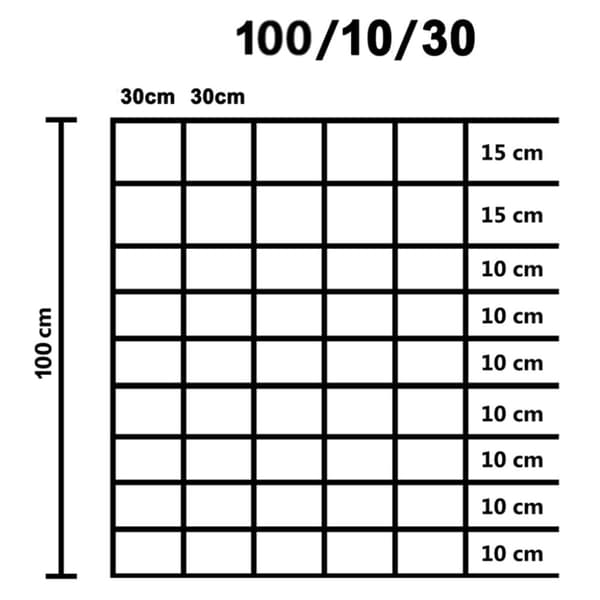 Staket - Living Fårstängsel galvaniserat stål 50x1 m silver