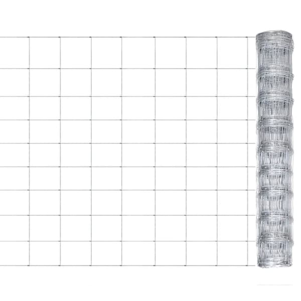 Staket - Living Fårstängsel galvaniserat stål 50x1 m silver