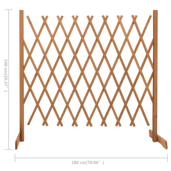 Staket - Living Spaljéstaket orange 180x100 cm massivt granträ