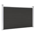 Miniatyrbild 4 av 9: Staket - Living Staketpanel WPC 180x105 cm svart