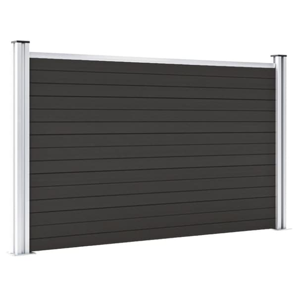Staket - Living Staketpanel WPC 180x105 cm svart