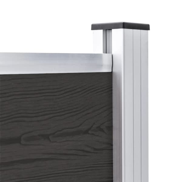 Staket - Living Staketpanel WPC 180x105 cm svart