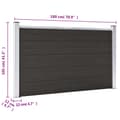Miniatyrbild 9 av 9: Staket - Living Staketpanel WPC 180x105 cm svart