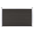 Miniatyrbild 2 av 9: Staket - Living Staketpanel WPC 180x105 cm svart