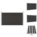 Miniatyrbild 1 av 9: Staket - Living Staketpanel WPC 180x105 cm svart