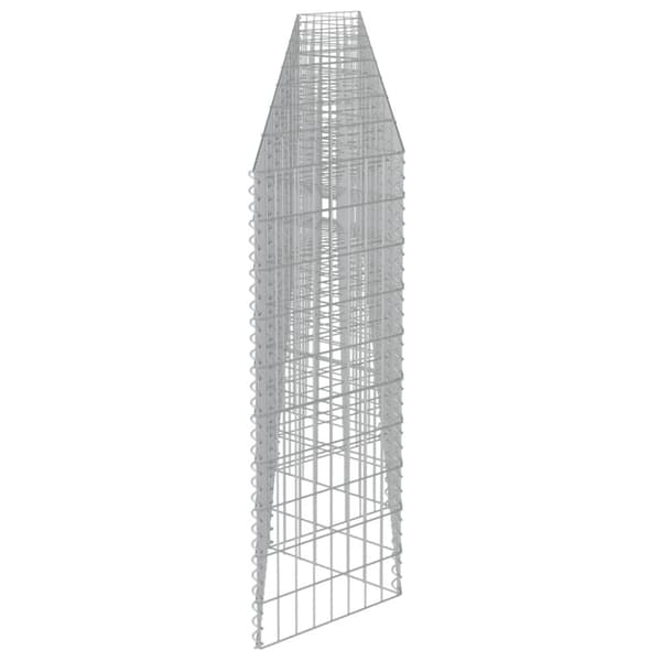 Havehegn - Living gabionvæg galvaniseret stål 630 x 30 x 100 cm