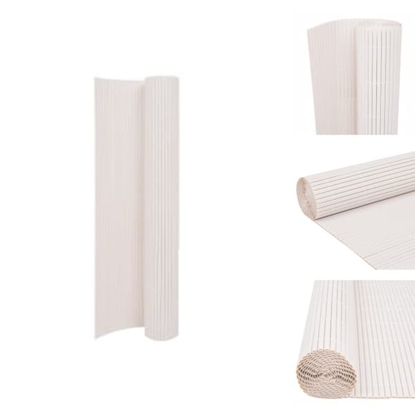 Havehegn - Living dobbeltsidet havehegn 90x400 cm hvid