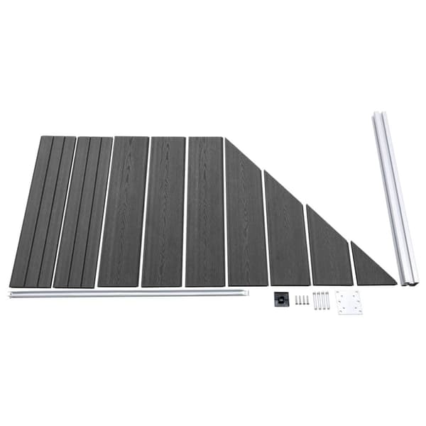 Aitapaneelit - Living Aitapaneelisarja WPC 619x(105-186) cm musta