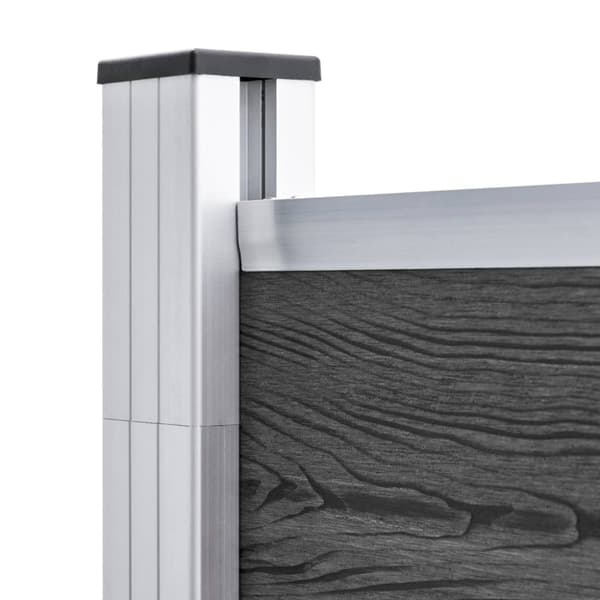 Aitapaneelit - Living Aitapaneelisarja WPC 619x(105-186) cm musta