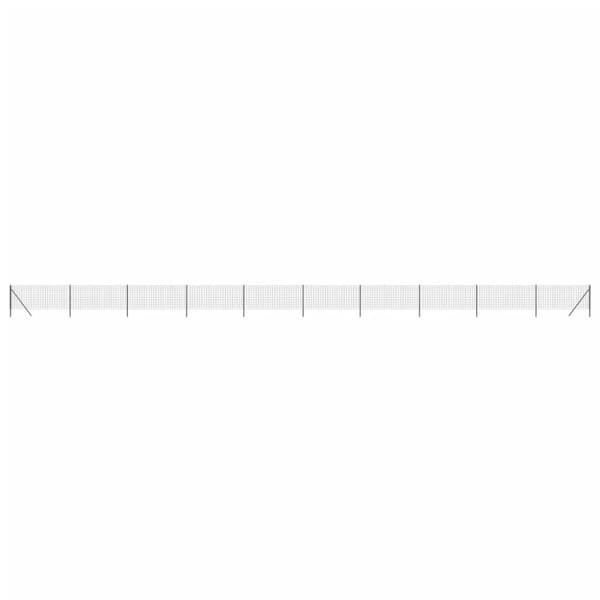 Havehegn - Living trådhegn 0,8x25 m galvaniseret stål antracitgrå