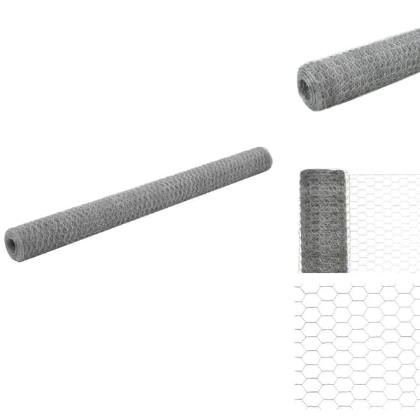 Havehegn - Living hønsenet galvaniseret stål 25 x 1,5 m sølvfarvet