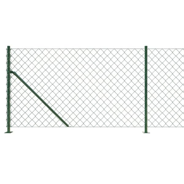 Havehegn - Living trådhegn med flange 1,1x25 m grøn