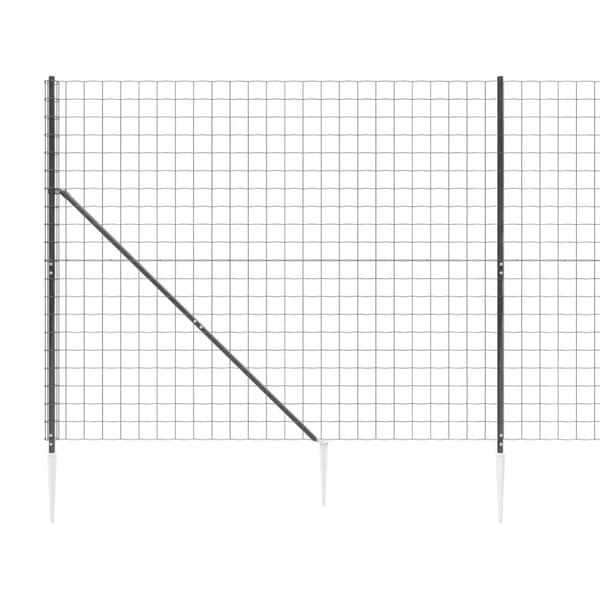 Aitapaneelit - Living Verkkoaita maapiikeillä antrasiitti 1,6x25 m