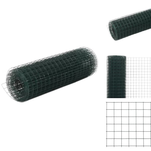 Aitapaneelit - Living Kanaverkko teräs PVC pinnoitteella 10x0,5 m vihreä